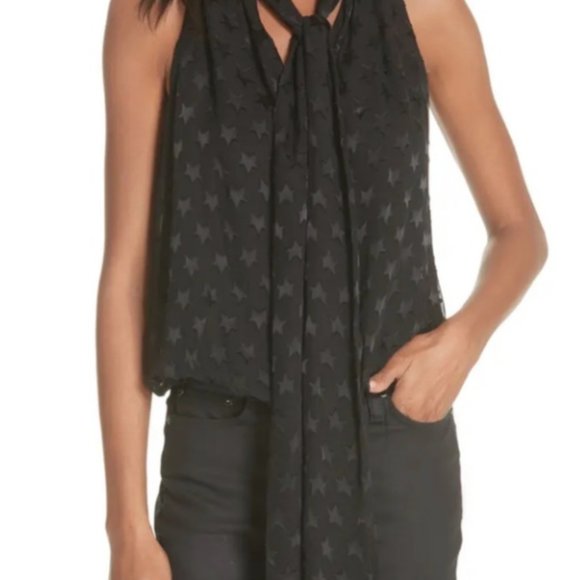 Alice and Olivia Black Delphine Star Top S - As Seen on Madison Montgomery / AHS - Picture 5 of 5